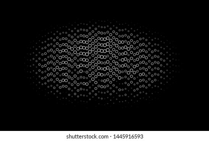 Light Silver, Gray vector template with circles. Blurred decorative design in abstract style with bubbles. Pattern for beautiful websites.