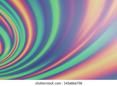 Light Silver, Gray vector template with abstract lines. Shining illustration, which consist of blurred lines, circles. The template for cell phone backgrounds.