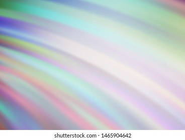 Light Silver, Gray vector template with lines, ovals. Blurred geometric sample with gradient bubbles.  A new texture for your  ad, booklets, leaflets.