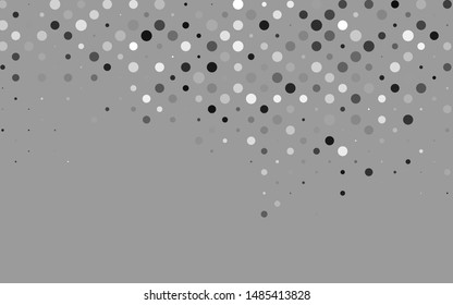 Light Silver, Gray vector template with circles. Illustration with set of shining colorful abstract circles. Template for your brand book.