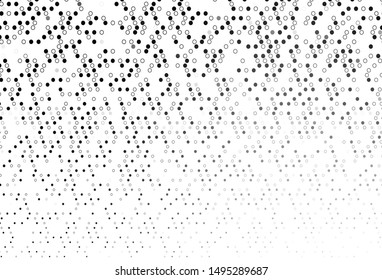 Light Silver, Gray vector template with circles. Glitter abstract illustration with blurred drops of rain. Pattern for beautiful websites.