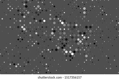Light Silver, Gray vector template with circles. Abstract illustration with colored bubbles in nature style. Design for posters, banners.