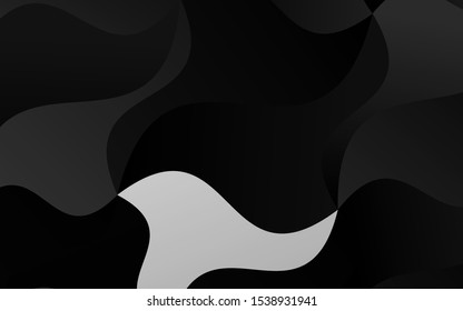 Light Silver, Gray vector template with bubble shapes. Colorful illustration in abstract marble style with gradient. The template for cell phone backgrounds.