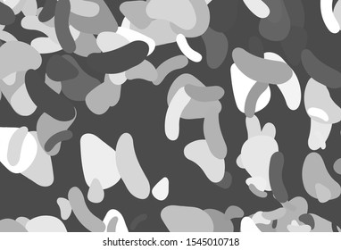 Light Silver, Gray vector template with memphis shapes. Illustration with colorful gradient shapes in abstract style. Best smart design for your business.