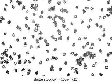 Light Silver, Gray vector template with circles. Illustration with set of shining colorful abstract circles. Completely new template for your brand book.