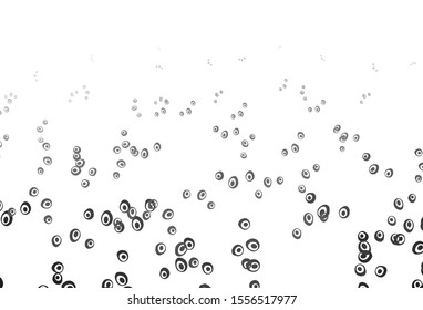 Light Silver, Gray vector template with circles. Modern abstract illustration with colorful water drops. Design for business adverts.