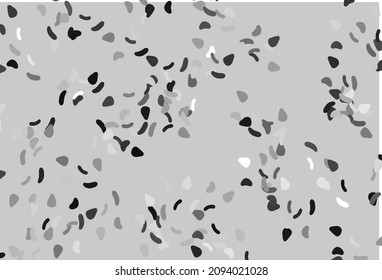 Light Silver, Gray vector template with memphis shapes. Decorative design in abstract style with random forms. Best smart design for your business.