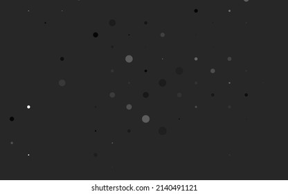 Light Silver, Gray vector template with circles. Modern abstract illustration with colorful water drops. Pattern for ads, booklets.