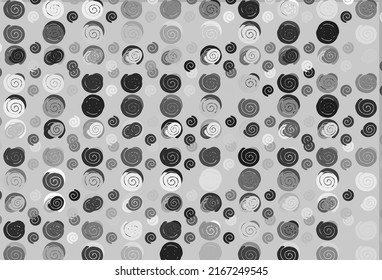 Light Silver, Gray vector template with lava shapes. Glitter abstract illustration with wry lines. A completely new marble design for your business.