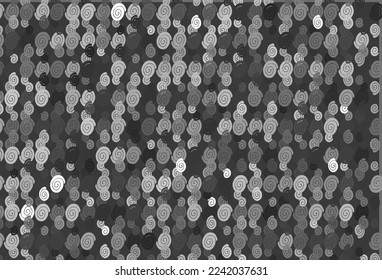 Light Silver, Gray vector template with lava shapes. Creative geometric illustration in marble style with gradient. The elegant pattern for brand book.