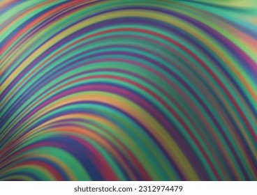 Light Silver, Gray vector template with lava shapes. Colorful illustration in abstract marble style with gradient. A new texture for your  ad, booklets, leaflets.