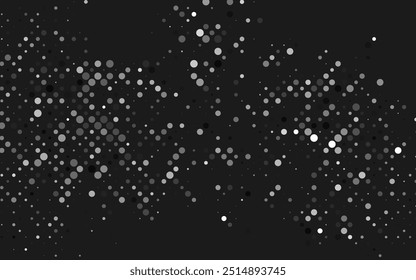 Light Silver, Gray vector template with circles. Abstract illustration with colored bubbles in nature style. Pattern of water, rain drops.