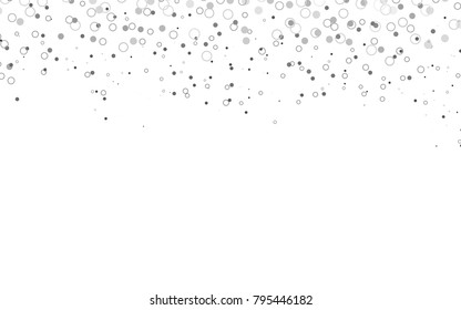 Light Silver, Gray vector  template with circles. Blurred bubbles on abstract background with colorful gradient. The pattern can be used for beautiful websites.