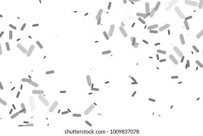 Light Silver, Gray vector texture with colored capsules. Capsules on blurred abstract background with gradient. The template can be used as a background.