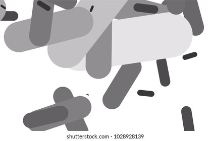 Light Silver, Gray vector texture with colored capsules. Capsules on blurred abstract background with gradient. Best design for your ad, poster, banner.
