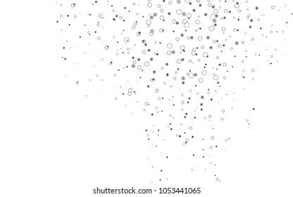 Light Silver, Gray vector  texture with disks. Blurred decorative design in abstract style with bubbles. Beautiful design for your business natural advert.