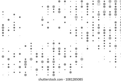 Light Silver, Gray vector  texture with disks. Beautiful colored illustration with blurred circles in nature style. The pattern can be used for ads, leaflets of liquid.