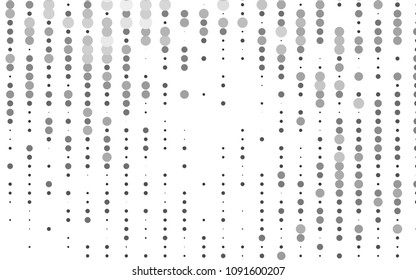 Light Silver, Gray vector  texture with disks. Blurred decorative design in abstract style with bubbles. Beautiful design for your business natural advert.
