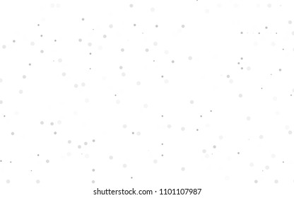 Light Silver, Gray vector  texture with disks. Beautiful colored illustration with blurred circles in nature style. The pattern can be used for aqua ad, booklets.