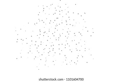 Light Silver, Gray vector  texture with disks. Blurred bubbles on abstract background with colorful gradient. The pattern can be used for ads, leaflets of liquid.