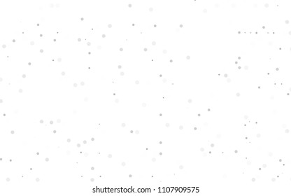 Light Silver, Gray vector  texture with disks. Beautiful colored illustration with blurred circles in nature style. The pattern can be used for aqua ad, booklets.