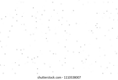 Light Silver, Gray vector  texture with disks. Blurred bubbles on abstract background with colorful gradient. Pattern can be used as texture of water, rain drops.