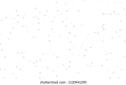 Light Silver, Gray vector  texture with disks. Glitter abstract illustration with blurred drops of rain. Beautiful design for your business natural advert.