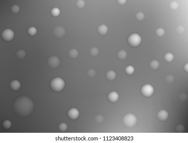 Light Silver, Gray vector texture with disks. Beautiful colored illustration with blurred circles in nature style. Beautiful design for your business natural advert.