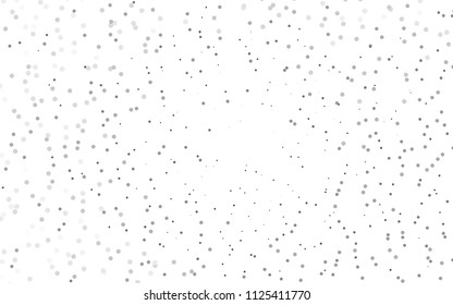 Light Silver, Gray vector  texture with disks. Abstract illustration with colored bubbles in nature style. The pattern can be used for ads, leaflets of liquid.