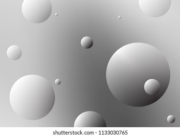 Light Silver, Gray vector texture with disks. Modern abstract illustration with colorful water drops. The pattern can be used for aqua ad, booklets.