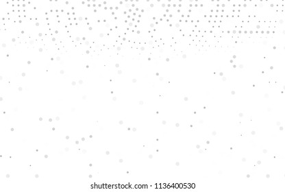 Light Silver, Gray vector  texture with disks. Blurred bubbles on abstract background with colorful gradient. The pattern can be used for beautiful websites.