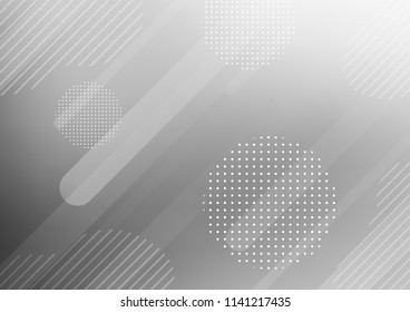 Light Silver, Gray vector texture with colored capsules, dots. Shining colored illustration with rounded stripes, dots. Smart design for your business advert.