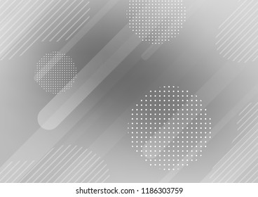 Light Silver, Gray vector texture with colored capsules, dots. Decorative shining illustration with lines, dots on abstract template. Best design for your ad, poster, banner.