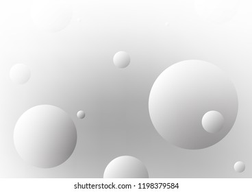 Light Silver, Gray vector texture with disks. Glitter abstract illustration with blurred drops of rain. Completely new template for your brand book.