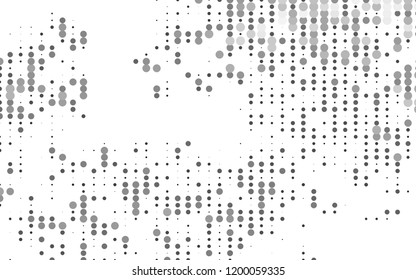 Light Silver, Gray vector texture with disks. Blurred bubbles on abstract background with colorful gradient. Pattern for beautiful websites.