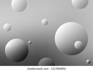 Light Silver, Gray vector texture with disks. Modern abstract illustration with colorful water drops. New design for ad, poster, banner of your website.