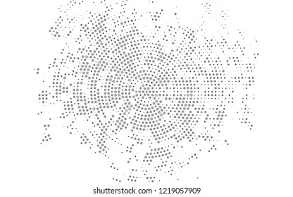 Light Silver, Gray vector texture with disks. Beautiful colored illustration with blurred circles in nature style. Pattern for ads, booklets.