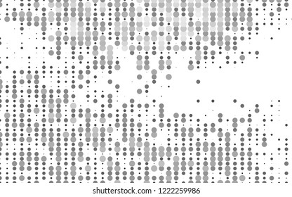 Light Silver, Gray vector texture with disks. Modern abstract illustration with colorful water drops. Pattern for ads, booklets.
