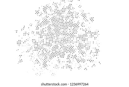 Light Silver, Gray vector texture with disks. Illustration with set of shining colorful abstract circles. Design for posters, banners.