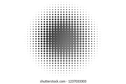 Light Silver, Gray vector texture with disks. Modern abstract illustration with colorful water drops. Template for your brand book.