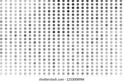 Light Silver, Gray vector texture with disks. Abstract illustration with colored bubbles in nature style. Template for your brand book.