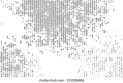 Light Silver, Gray vector texture with disks. Illustration with set of shining colorful abstract circles. Template for your brand book.