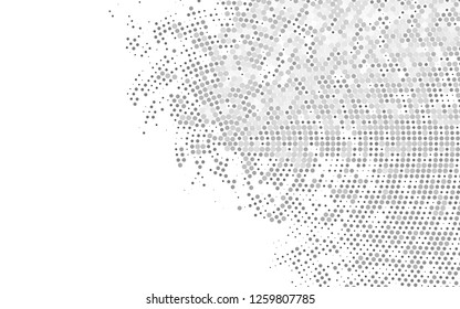 Light Silver, Gray vector texture with disks. Glitter abstract illustration with blurred drops of rain. Pattern for beautiful websites.