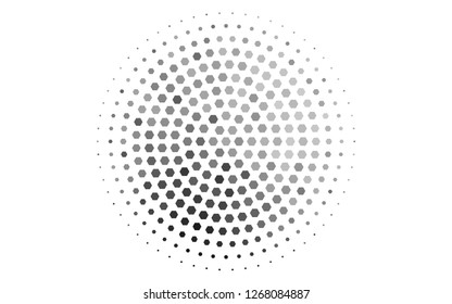Light Silver, Gray vector texture with colorful hexagons. Illustration of colored hexagons on white surface. New design for website's poster, banner.