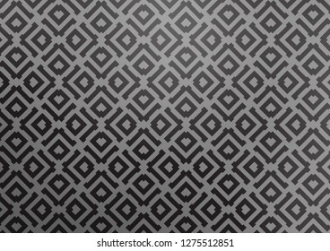 Light Silver, Gray vector texture with lines, rhombuses. Colorful illustration with lines, cubes on abstract template. Pattern for business booklets, leaflets.