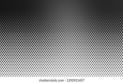 Light Silver, Gray vector texture with disks. Beautiful colored illustration with blurred circles in nature style. Template for your brand book.