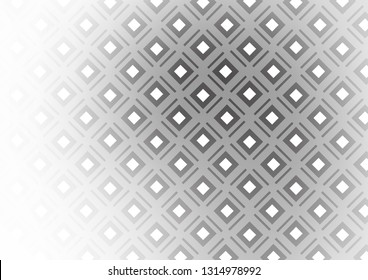 Light Silver, Gray vector texture with lines, rhombuses. Colorful decorative design in simple style with lines, rhombuses. Best design for your ad, poster, banner.