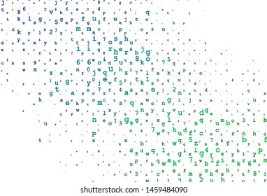 Light Silver, Gray vector texture with ABC characters. Modern geometrical illustration with ABC english symbols. The pattern can be used for school, grammar websites.