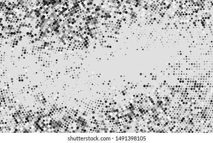 Light Silver, Gray vector texture with disks. Abstract illustration with colored bubbles in nature style. Pattern of water, rain drops.