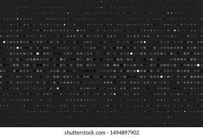 Light Silver, Gray vector texture with disks. Blurred decorative design in abstract style with bubbles. Pattern of water, rain drops.